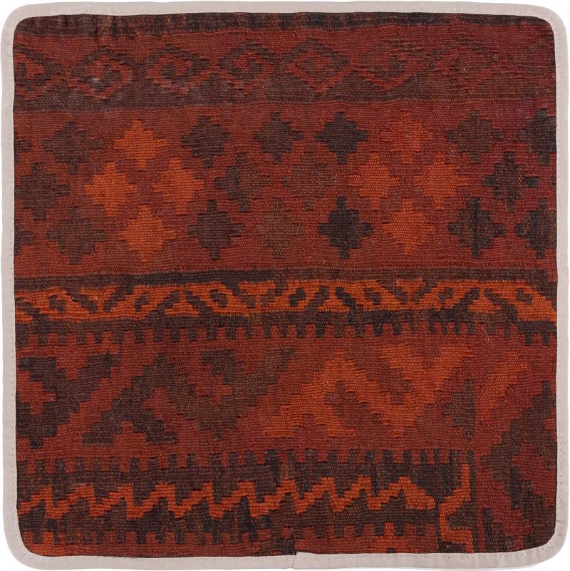 Afghan rug Kilim Afghan Cushion Cover 45x45 45x45, Persian Rug Knotted by hand