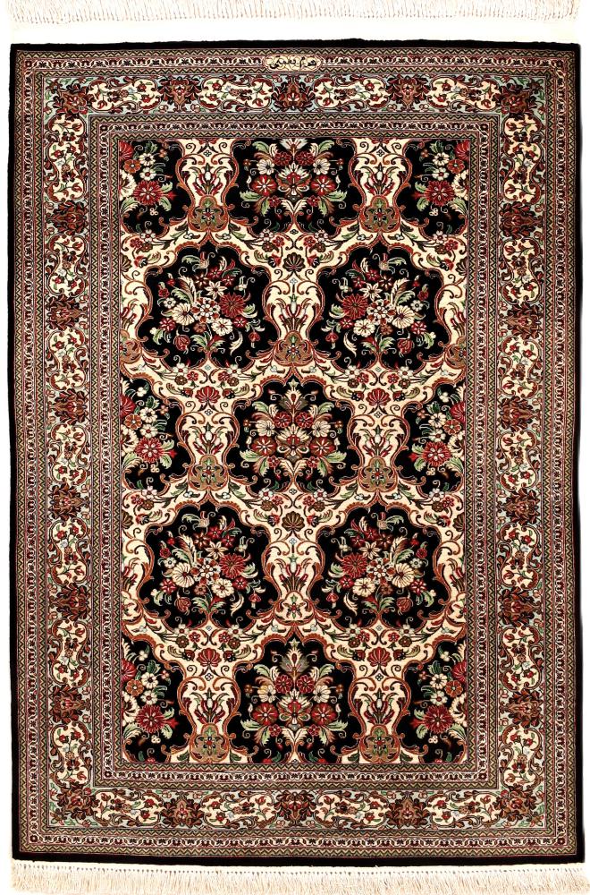 Tappeto persiano Qum di Seta 113x79 113x79, Tappeto persiano Annodato a mano