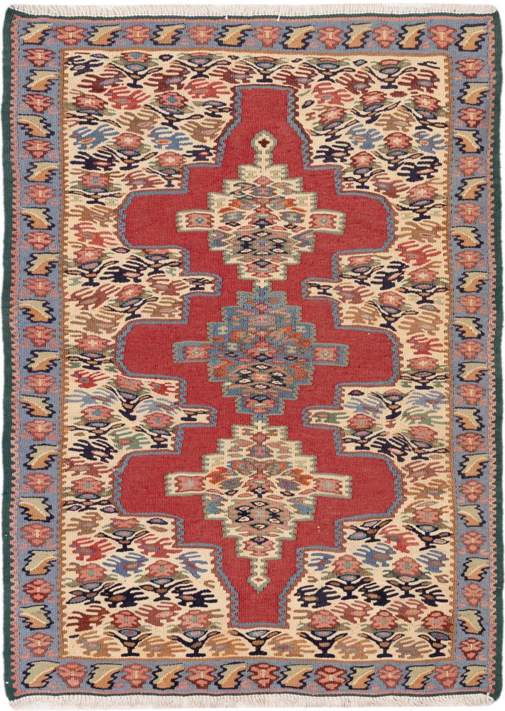 Tapete persa Kilim Senneh 96x70 96x70, Tapete persa Atado à mão