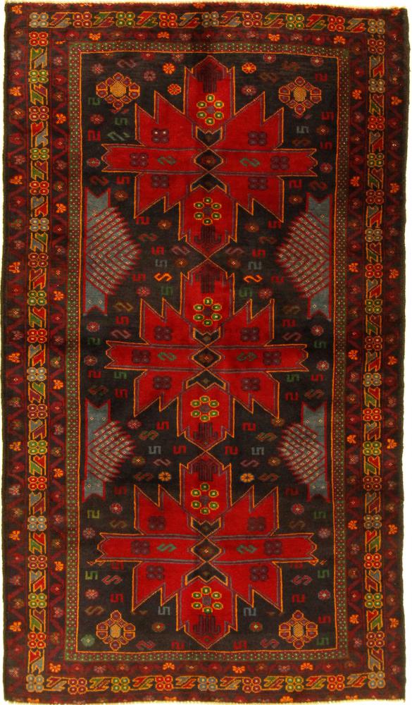 Tapis afghan Baloutche 185x105 185x105, Tapis persan Noué à la main