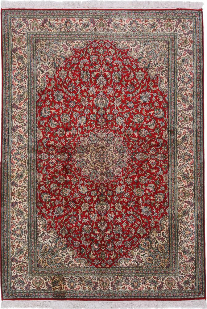 Tapete indiano Kashmir Pura Seda 182x128 182x128, Tapete persa Atado à mão