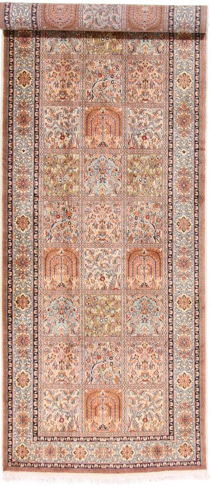 Covor indian Kashmir Mătase 306x96 306x96, Covor persan Lucrate de mână