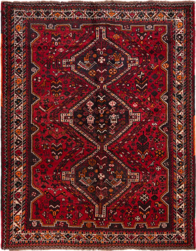 Persisk tæppe Ghashghai 208x165 208x165, Persisk tæppe Knyttet i hånden