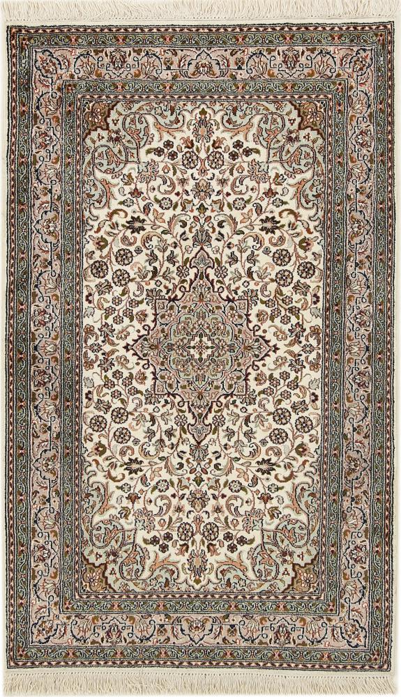 Tapis indien Cachemire Soie 129x78 129x78, Tapis persan Noué à la main