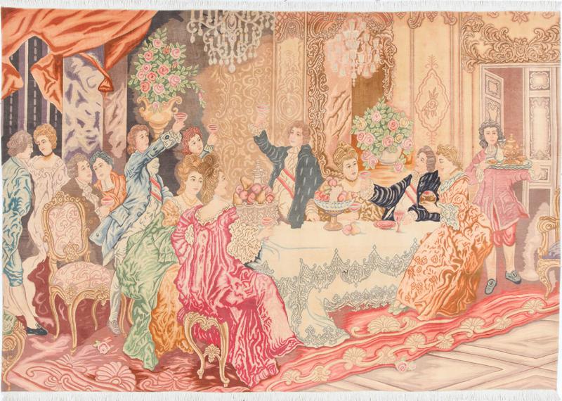  ペルシャ絨毯 タブリーズ 60Raj 295x199 295x199,  ペルシャ絨毯 手織り