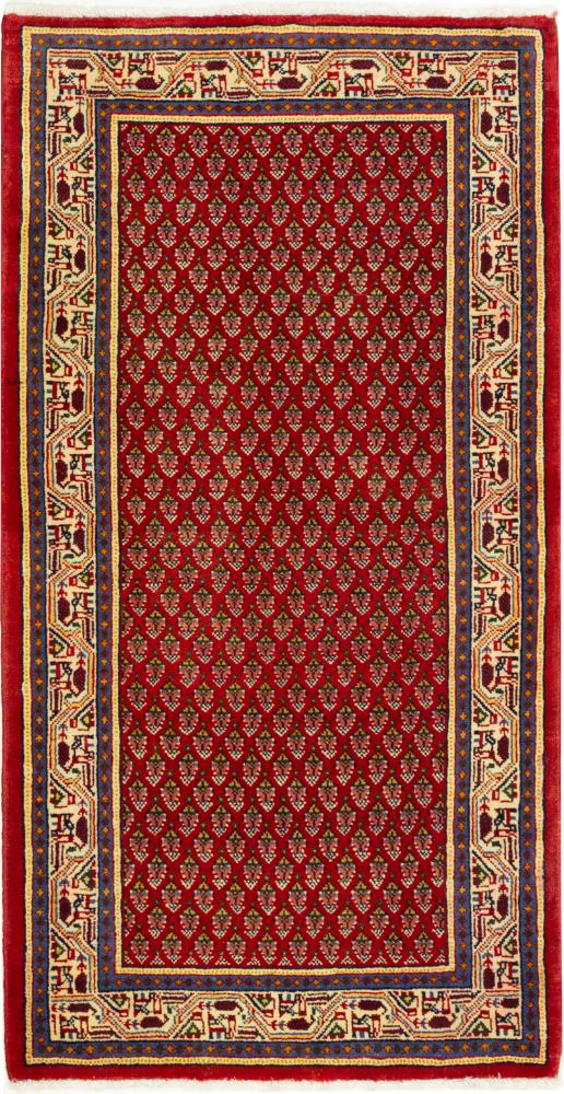 Tapete persa Sarough Mir Boteh 129x70 129x70, Tapete persa Atado à mão