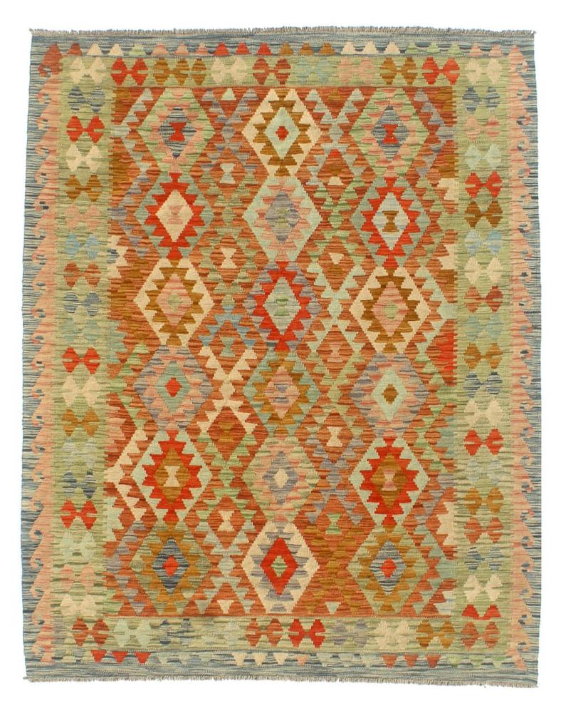 Afghan rug Kilim Afghan 6'8"x5'1" 6'8"x5'1", Persian Rug Woven by hand