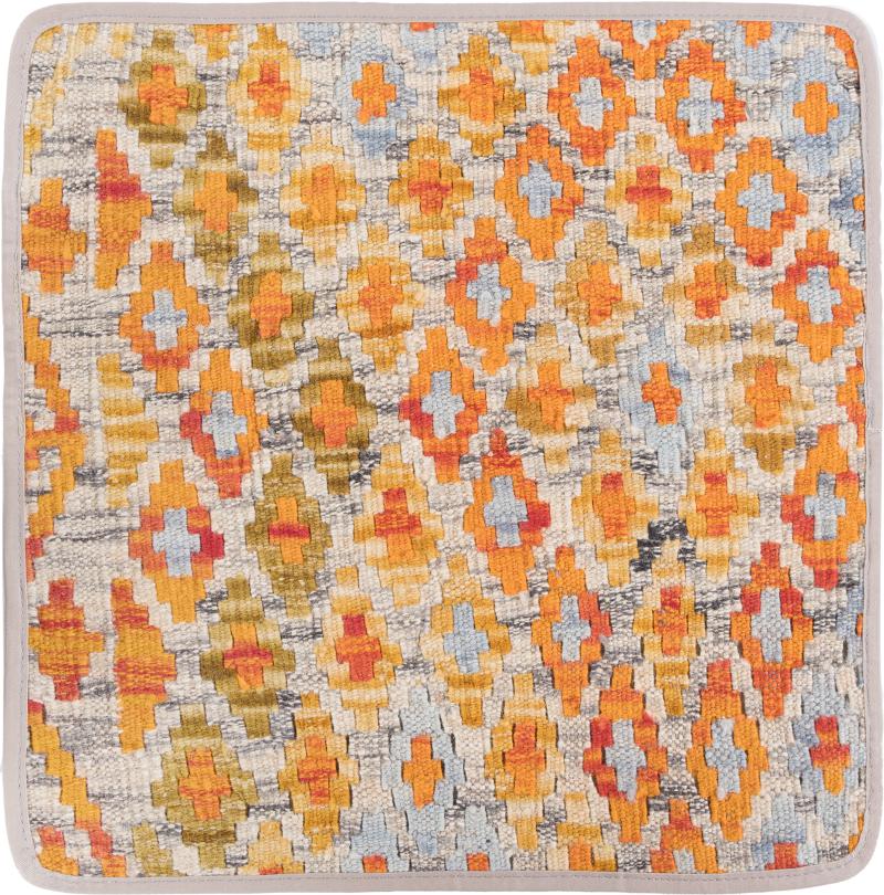 Afghanischer Teppich Kelim Afghan Kissenbezug 45x45 45x45, Perserteppich Handgeknüpft