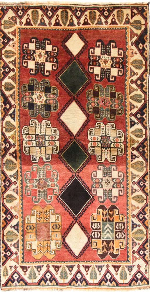 Tapete persa Ghashghai 197x104 197x104, Tapete persa Atado à mão