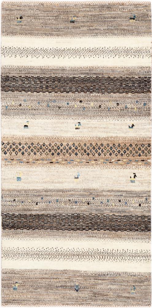 Tapis persan Persan Gabbeh Loribaft Atelier 145x71 145x71, Tapis persan Noué à la main