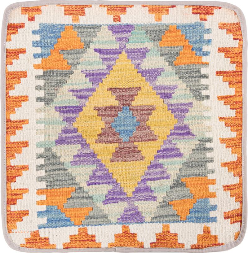 Afghanska mattan Kilim Afghan Kuddfodral 45x45 45x45, Persisk matta Knuten för hand