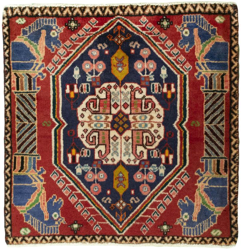 Persian Rug Shiraz 64x63 64x63, Persian Rug Knotted by hand