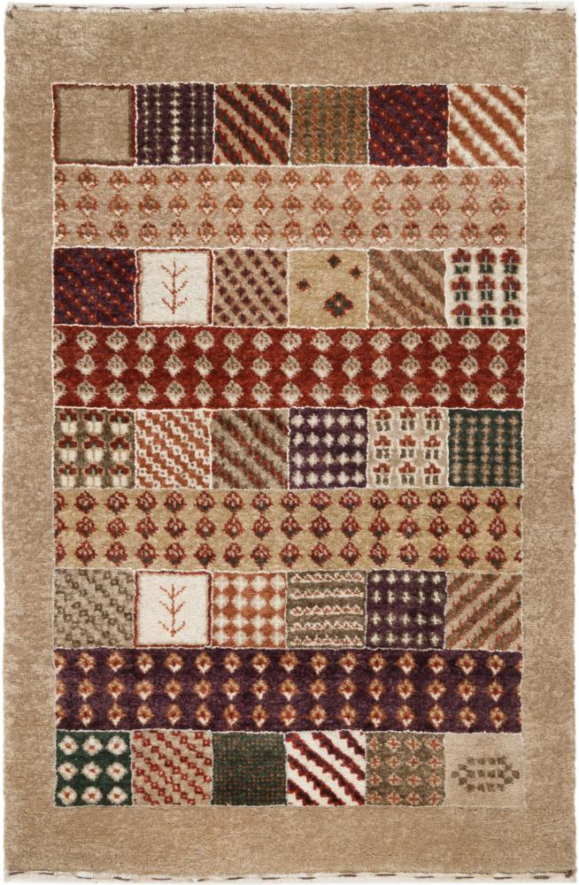 Indisk teppe Gabbeh Loribaft 91x60 91x60, Persisk teppe Knyttet for hånd