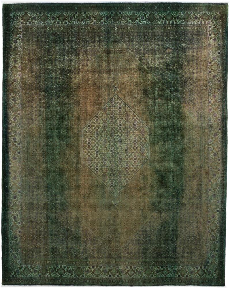 Persian Rug Bidjar Colored 12'10"x10'1" 12'10"x10'1", Persian Rug Knotted by hand