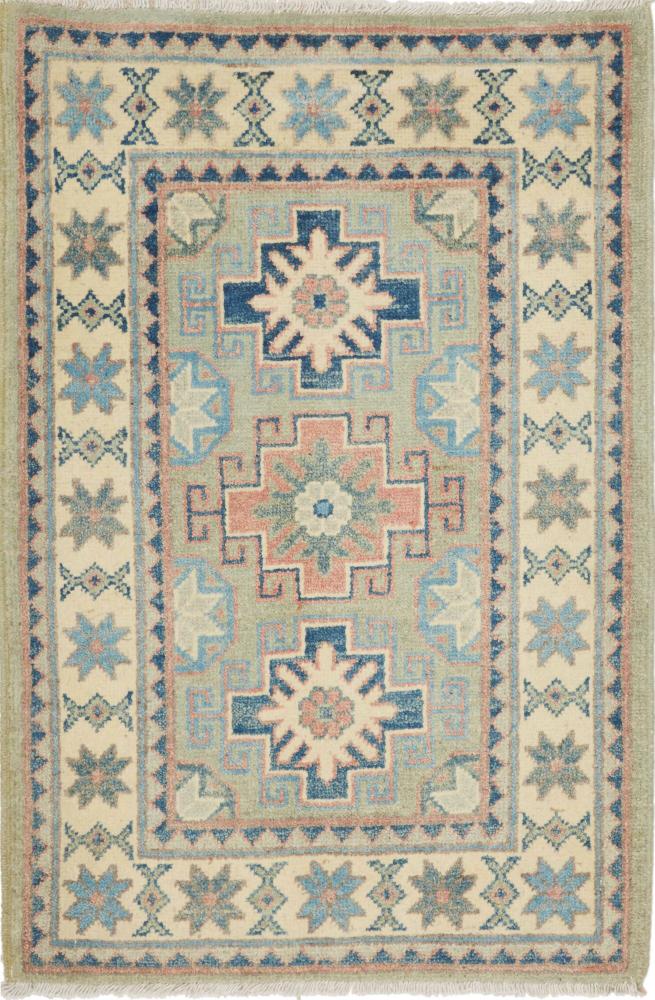 Pakistanischer Teppich Kazak 91x61 91x61, Perserteppich Handgeknüpft