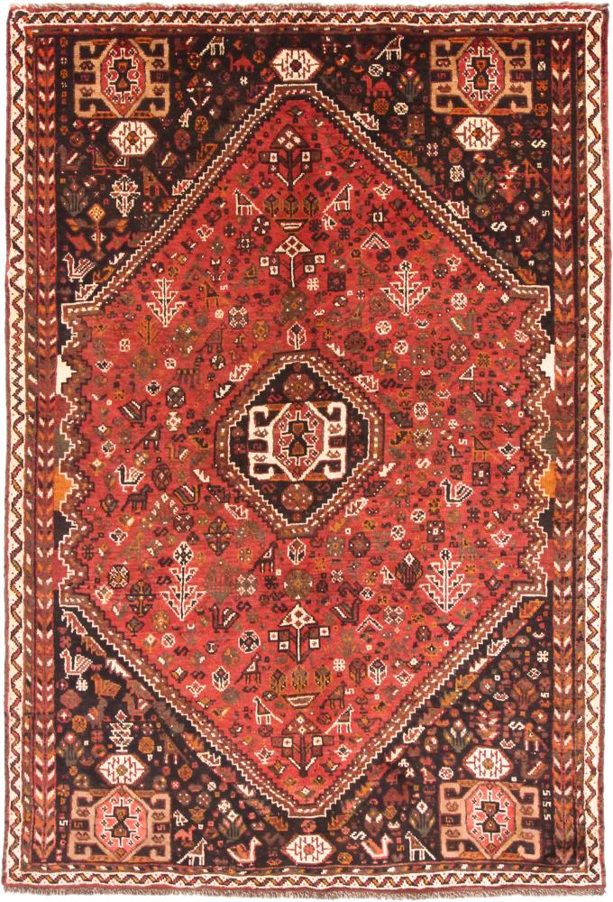 Tapete persa Shiraz 242x163 242x163, Tapete persa Atado à mão