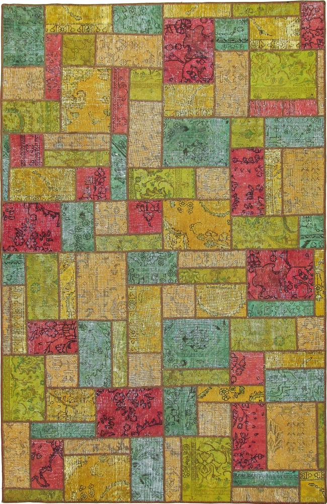 Tapete persa Patchwork 303x194 303x194, Tapete persa Atado à mão