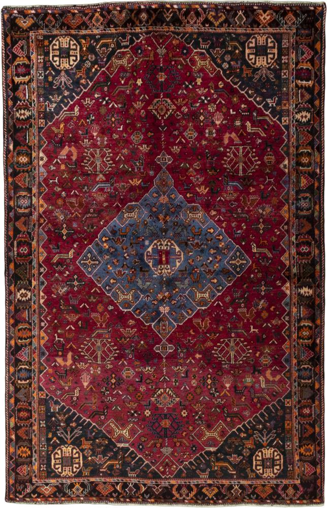 Persian Rug Shiraz 269x173 269x173, Persian Rug Knotted by hand