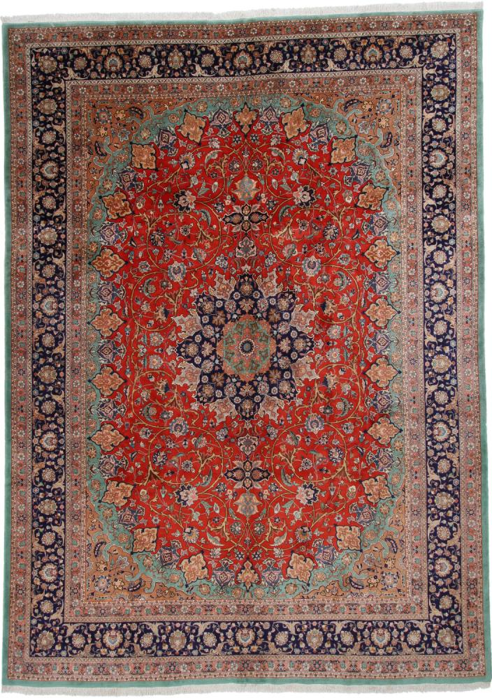 Persisk tæppe Tabriz 60Raj Silketrend 404x297 404x297, Persisk tæppe Knyttet i hånden