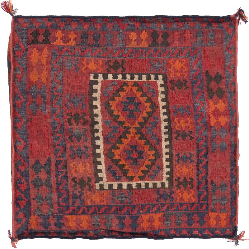 Alfombra afgana Kilim Afghan Funda de Cojín 80x80 80x80, Alfombra persa Anudado a mano