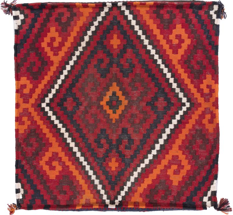 Afghanska mattan Kilim Afghan Kuddfodral 80x80 80x80, Persisk matta Knuten för hand