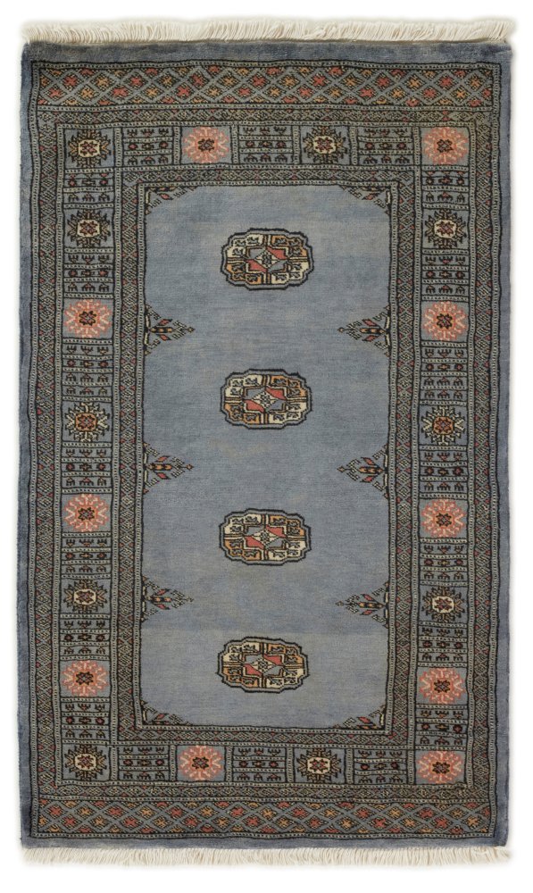 Pakistansk teppe Pakistan Buchara 3Ply 131x78 131x78, Persisk teppe Håndknyttet