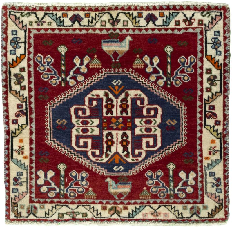Persian Rug Shiraz 61x64 61x64, Persian Rug Knotted by hand