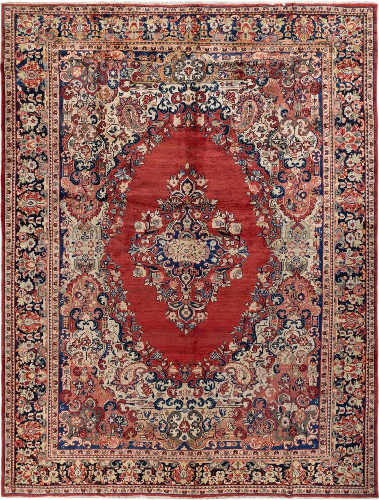 Persisk tæppe Sarough 410x310 410x310, Persisk tæppe Knyttet i hånden