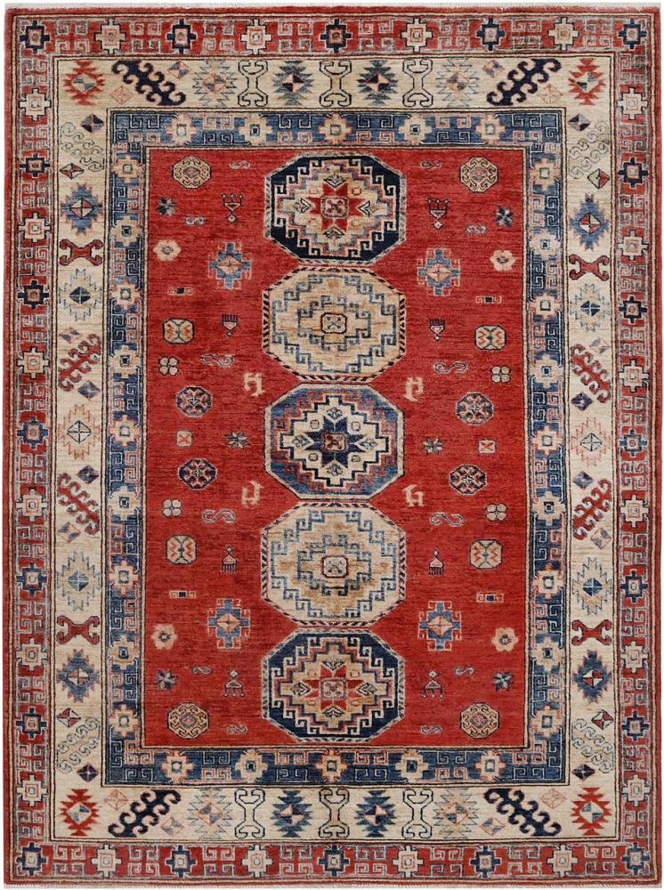 Pakistanischer Teppich Kazak 196x148 196x148, Perserteppich Handgeknüpft