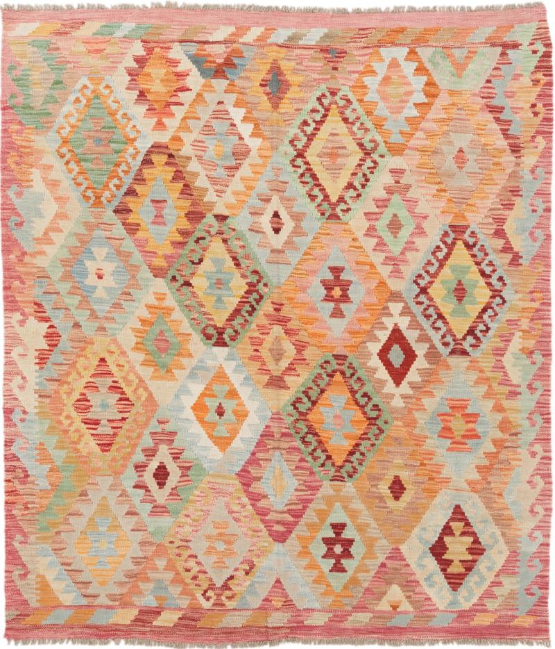 Afgán szőnyeg Kilim Afgán 186x166 186x166, Perzsa szőnyeg szőttesek