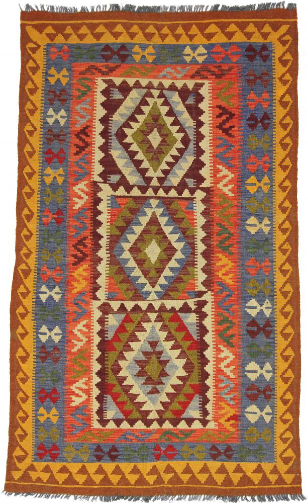 Tapete afegão Kilim Afegão 204x116 204x116, Tapete persa Tecido à mão