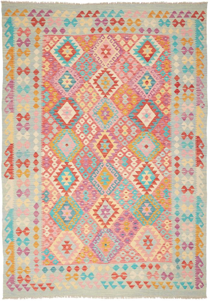 Tapete afegão Kilim Afegão 249x177 249x177, Tapete persa Tecido à mão