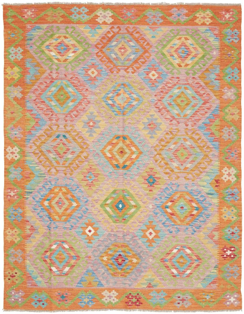 Αφγανικό χαλί Κιλίμ Afghan 197x155 197x155, Περσικό χαλί Οι κόμποι έγιναν με το χέρι