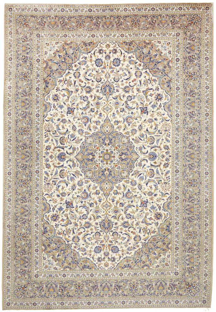 Persisk tæppe Keshan 366x253 366x253, Persisk tæppe Knyttet i hånden