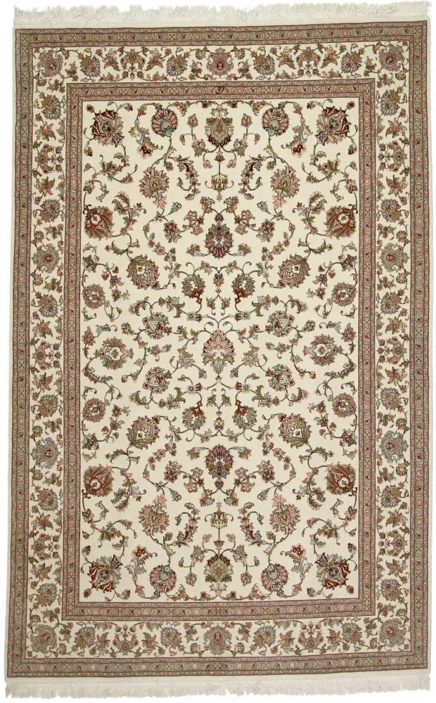 Persian Rug Tabriz 60Raj Silk Warp 257x168 257x168, Persian Rug Knotted by hand