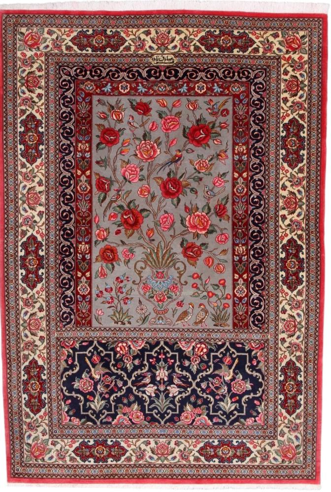 Tappeto persiano Qum 203x138 203x138, Tappeto persiano Annodato a mano