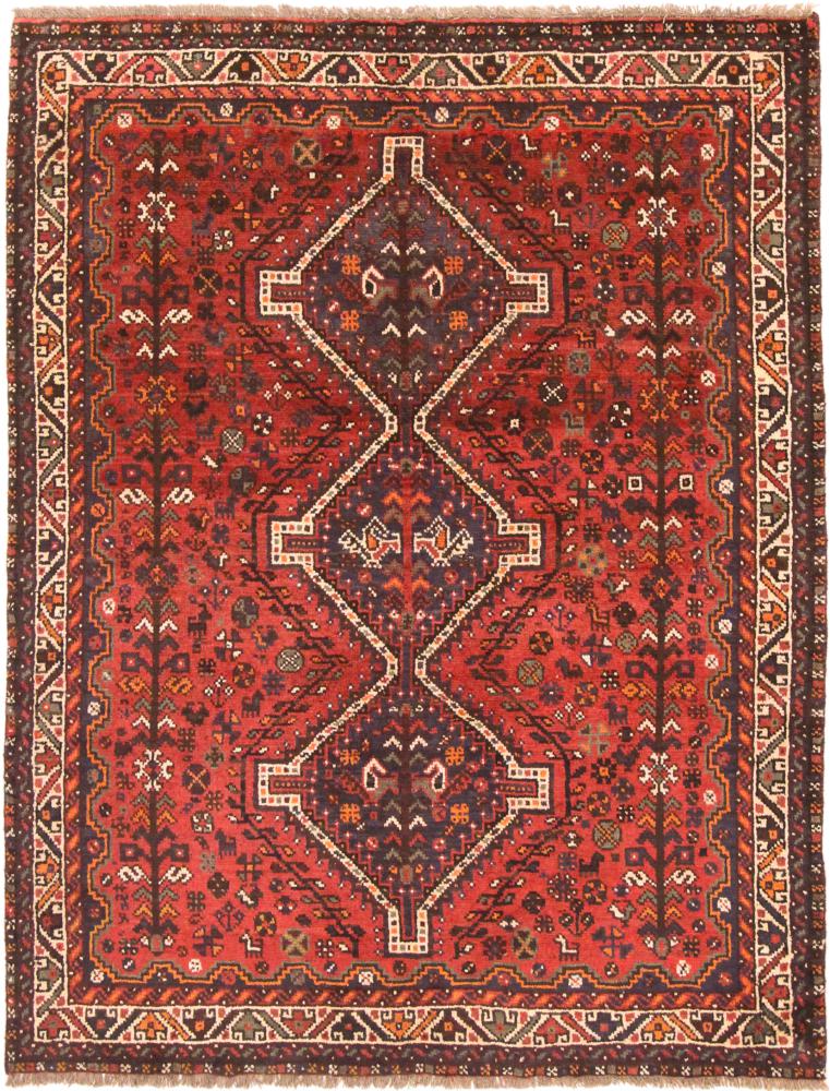 Persisk tæppe Shiraz 200x156 200x156, Persisk tæppe Knyttet i hånden