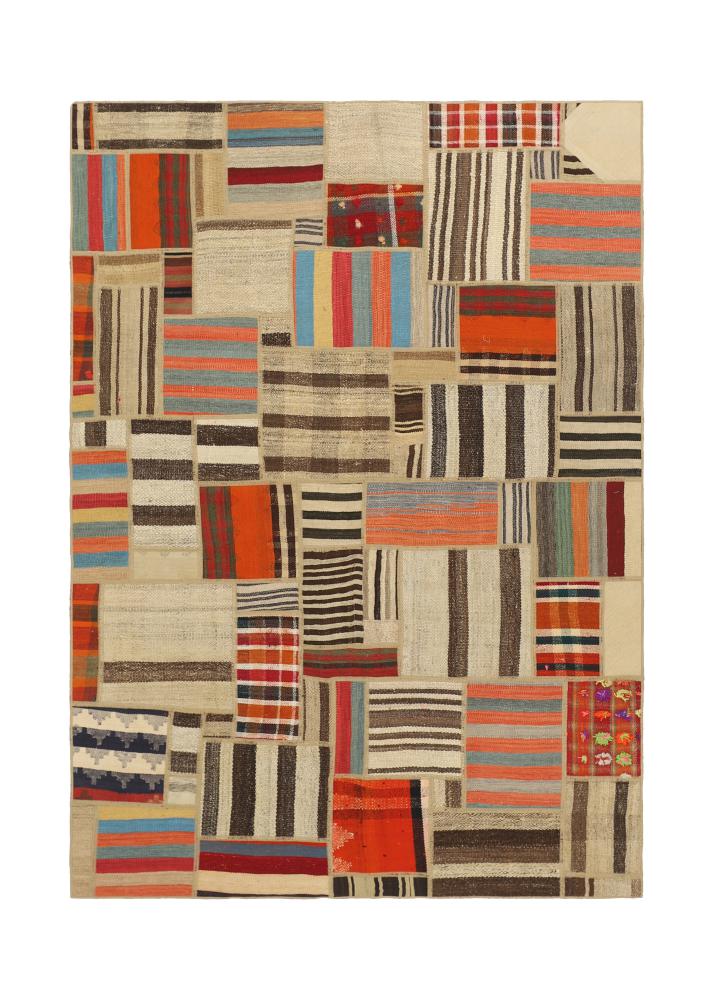 Περσικό χαλί Κιλίμ Patchwork 239x171 239x171, Περσικό χαλί Χειροποίητη ύφανση