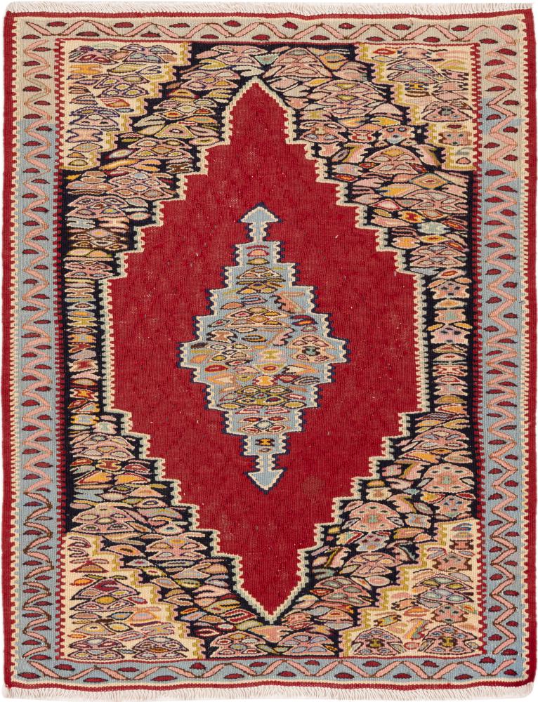 Tapete persa Kilim Senneh 93x74 93x74, Tapete persa Atado à mão