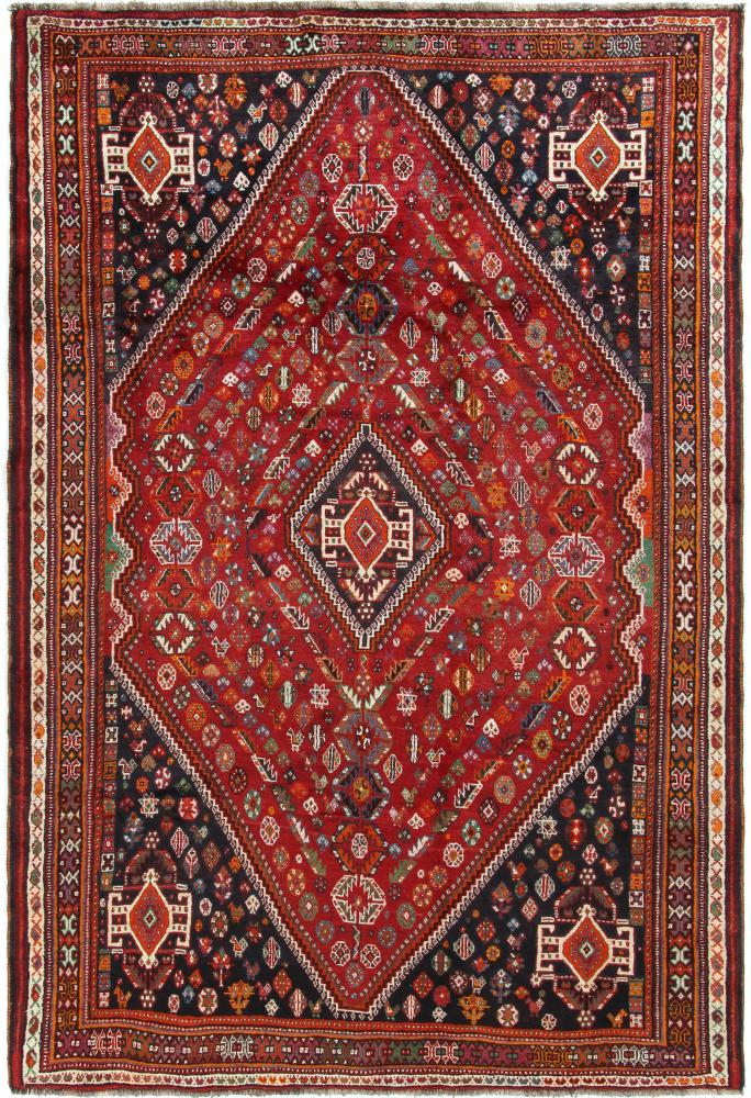 Tapis persan Shiraz 269x176 269x176, Tapis persan Noué à la main