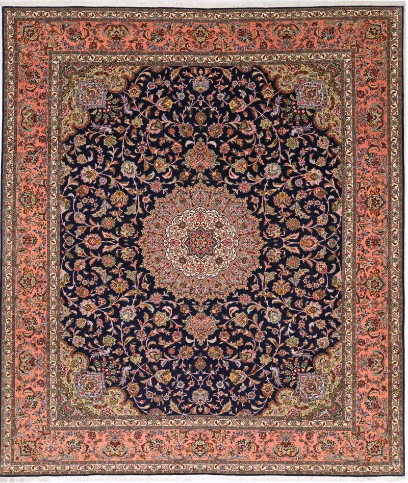 Tapete persa Tabriz 50Raj 291x248 291x248, Tapete persa Atado à mão