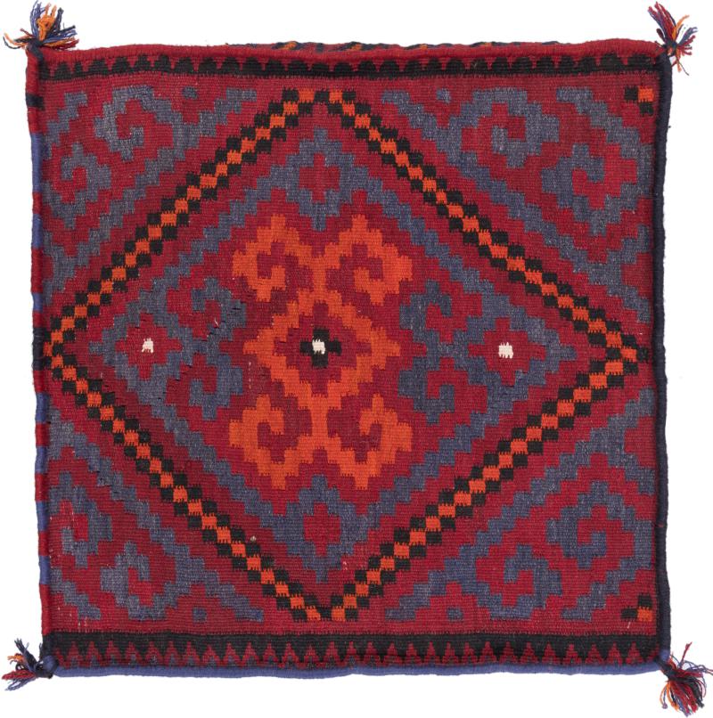 Afghan rug Kilim Afghan Cushion Cover 60x60 60x60, Persian Rug Knotted by hand