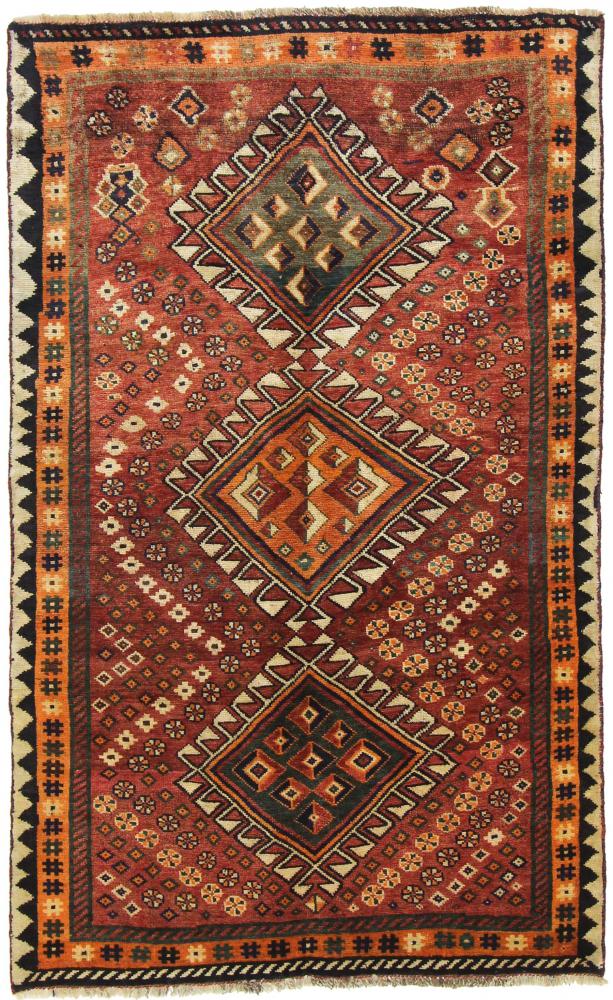 Tapete persa Shiraz 204x128 204x128, Tapete persa Atado à mão