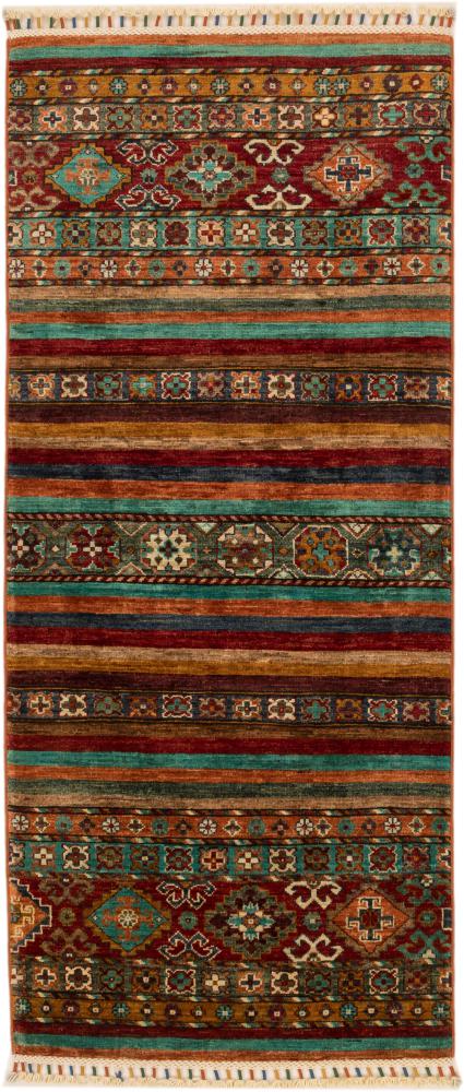 Afghanischer Teppich Super Kazak 5'9"x2'6" 5'9"x2'6", Perserteppich Handgeknüpft