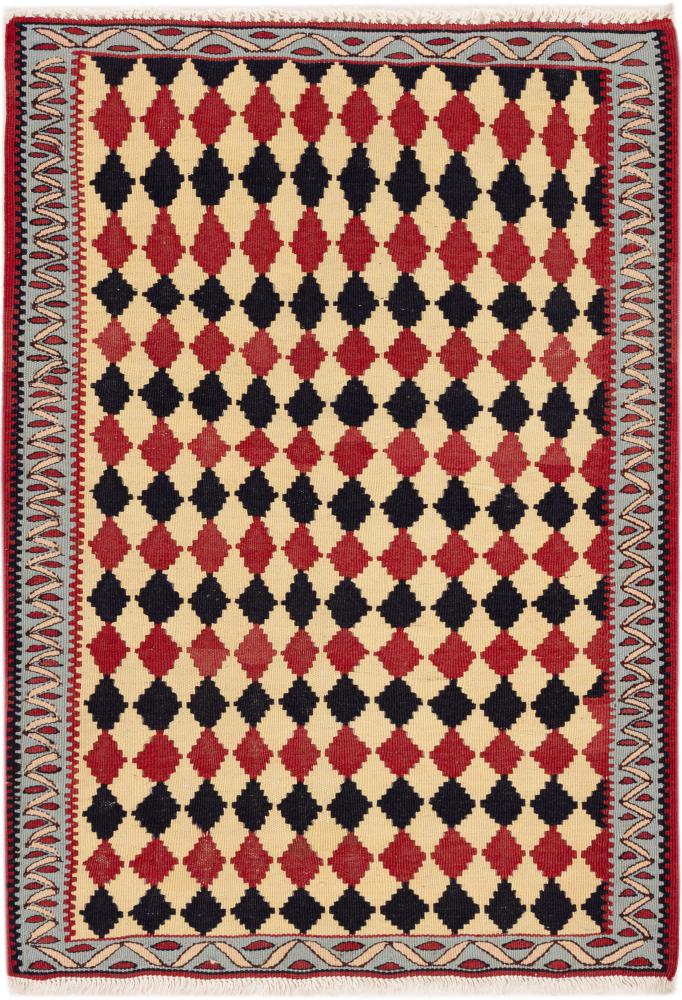 Tapete persa Kilim Senneh 92x68 92x68, Tapete persa Atado à mão