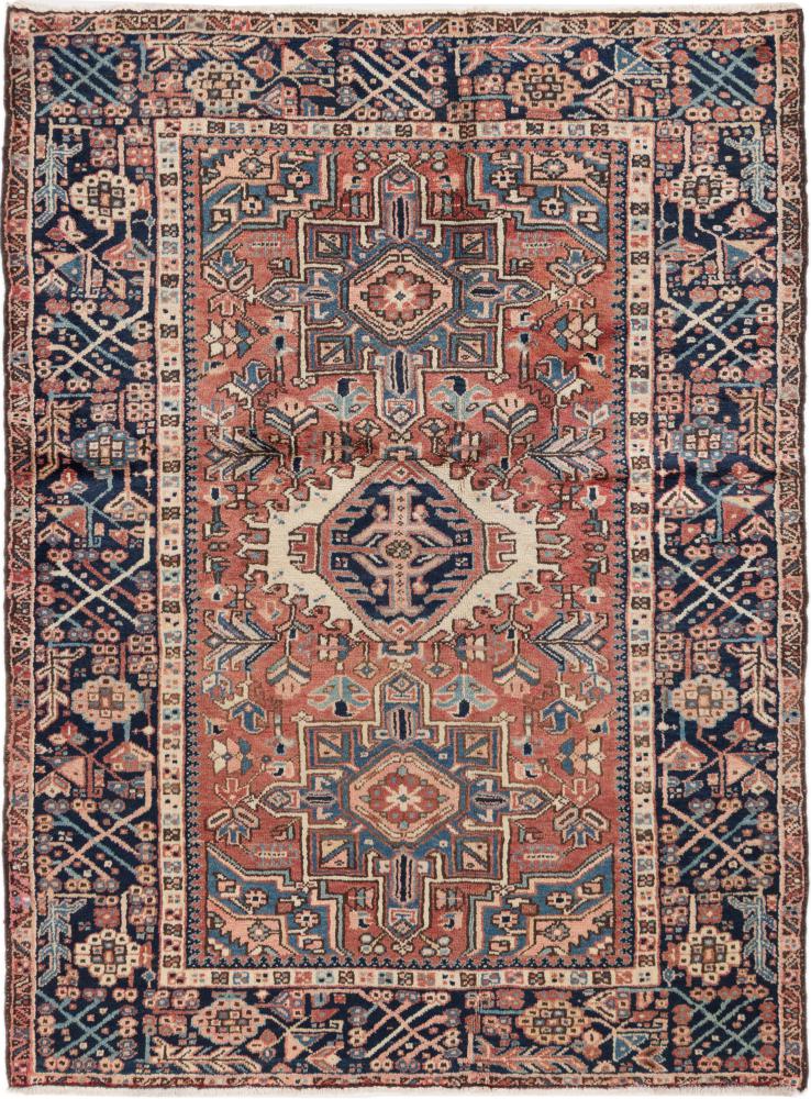 Tapis persan Gharadje 196x144 196x144, Tapis persan Noué à la main