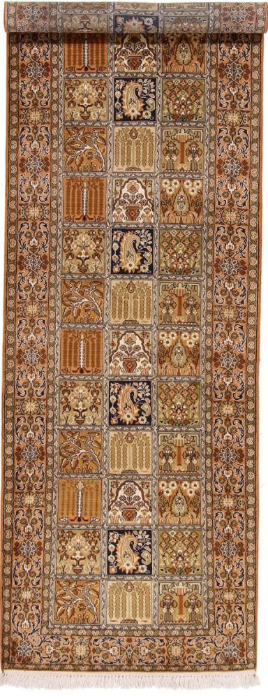 Indo rug Kashmir Pure Silke 291x84 291x84, Persian Rug Knotted by hand