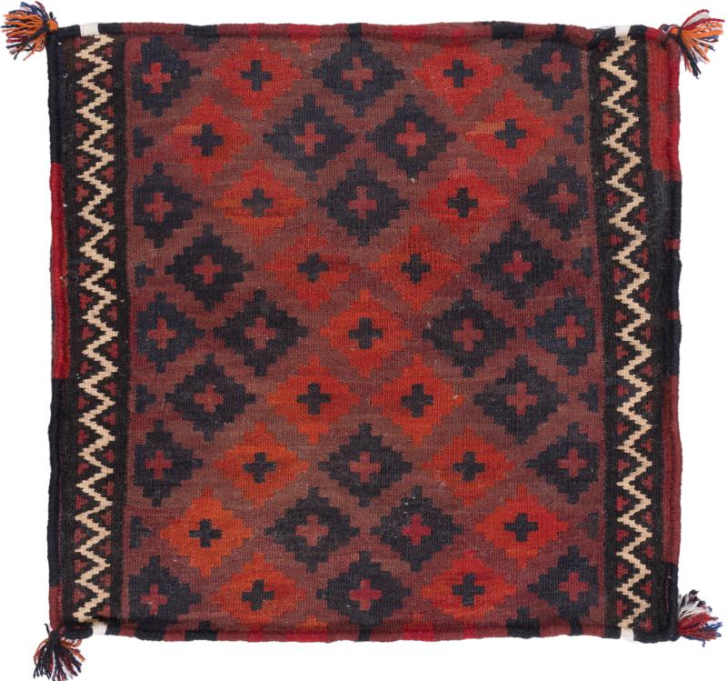 Afghanska mattan Kilim Afghan Kuddfodral 60x60 60x60, Persisk matta Knuten för hand