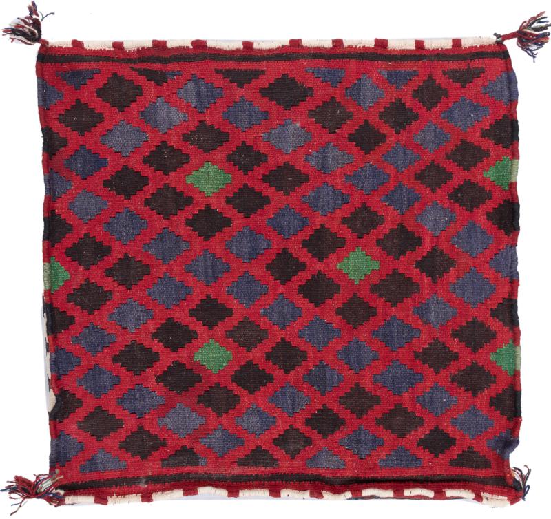 Afghan rug Kilim Afghan Cushion Cover 60x60 60x60, Persian Rug Knotted by hand