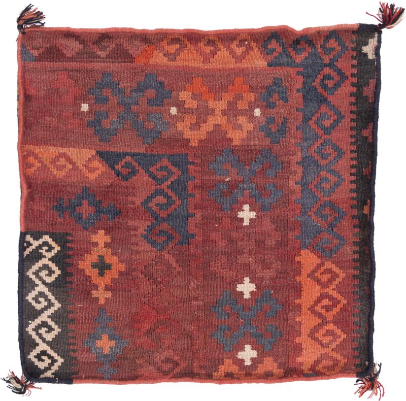 Afghan rug Kilim Afghan Cushion Cover 60x60 60x60, Persian Rug Knotted by hand